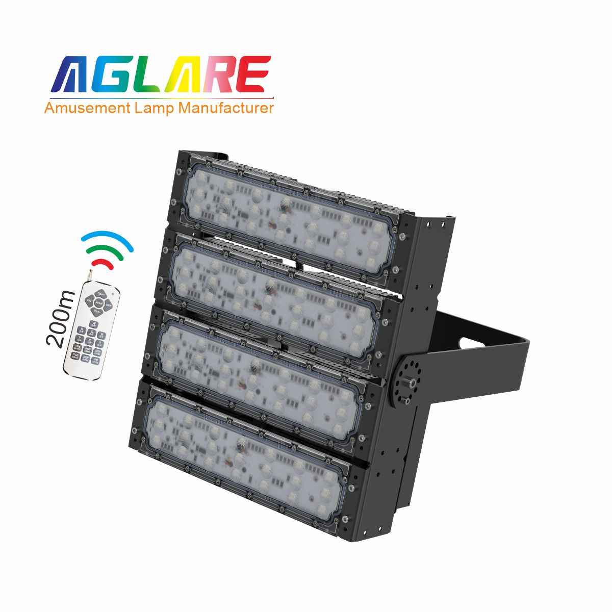 200W RGB彩色投光灯,变色户外射灯带遥？？？？？？？仄